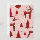 Red Bow Christmas Tree Merry Little Baby Shower Kaart (Achterkant)