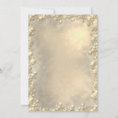 Red Bow Cocktail Poinsettia Christmas Corporated Kaart (Achterkant)