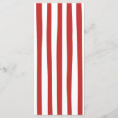 Red Bow Coquette Italian Bridal Shower Menu (Achterkant)