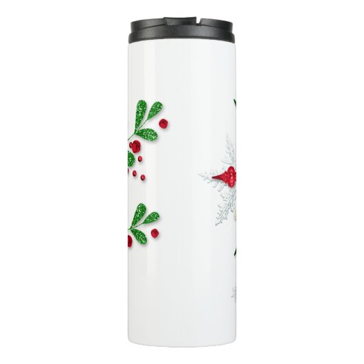 Red Bow en Holly Thermosbeker (Achterkant)