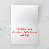 Red Bow Evergreen Feestdagen Kaart (Binnen)