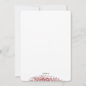 Red Bow Foto Geboorte Annou Aankondiging (Achterkant)