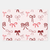Red Bow Gift Wrapping Paper (Voorkant)