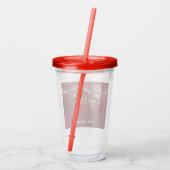 Red Bow Holiday Acryl Tumbler Acryl Drinkbeker (Achterkant)