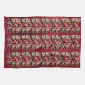 Red Bow Holiday Keuken Handdoek (Horizontaal)