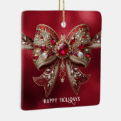 Red Bow Holiday Ornament (Rechts)