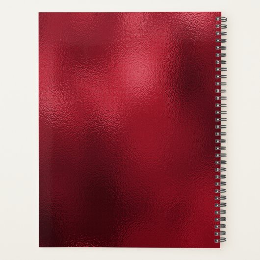 Red Bow Holiday Planner (Achterkant)