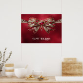 Red Bow Holiday Poster (Keuken)