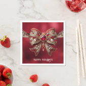 Red Bow Holiday Servet (Insitu)