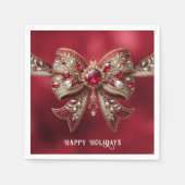 Red Bow Holiday Servet (Voorkant)