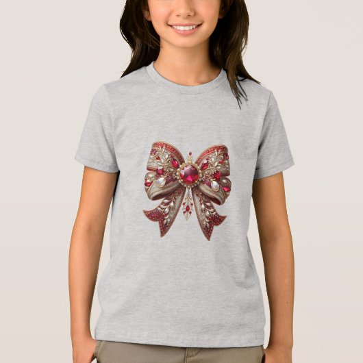 Red Bow Holiday T-shirt (Voorkant)