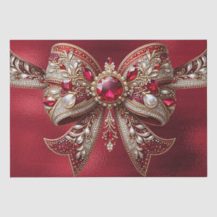 Red Bow Holiday Tissue Paper Tissuepapier