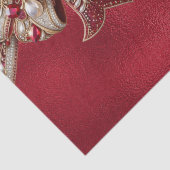 Red Bow Holiday Tissue Paper Tissuepapier (Detail)