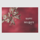 Red Bow Holiday Tissue Paper Tissuepapier (Voorkant)