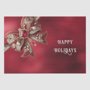 Red Bow Holiday Tissue Paper Tissuepapier