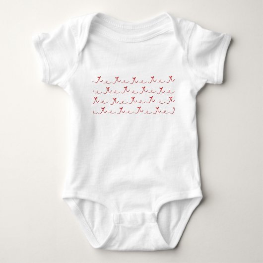 Red Bow Infant Bodysuit – Cute Baby Shower Gift |  (Voorkant)