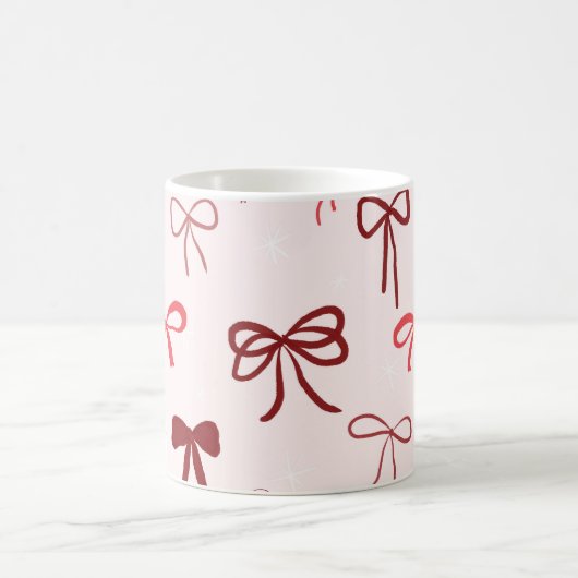 Red Bow Minimalist Mug Koffiemok (Center)