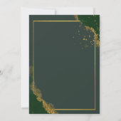 Red Bow, Ornamenten Green Company Kerstfeest Kaart (Achterkant)