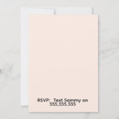 Red Bow Party Invitation | Elegant Ribbon Bow  Kaart (Achterkant)