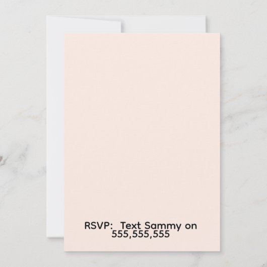 Red Bow Party Invitation | Elegant Ribbon Bow  Kaart (Achterkant)