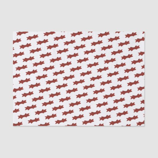 Red Bow Pattern Tissuepapier (Voorkant)