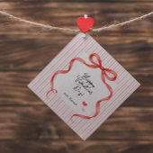 Red Bow | Personalized Valentine’s Day Treat Bedankjes Labels