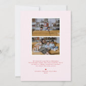 Red Bow Plaid Valentine’s Photo Card Kaart (Achterkant)