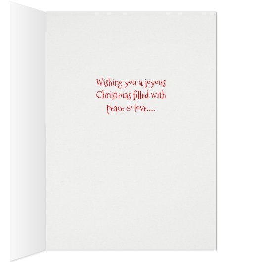 Red Bow Stropdas Snowman-kerstfeestkaart (Binnen (Rechts))