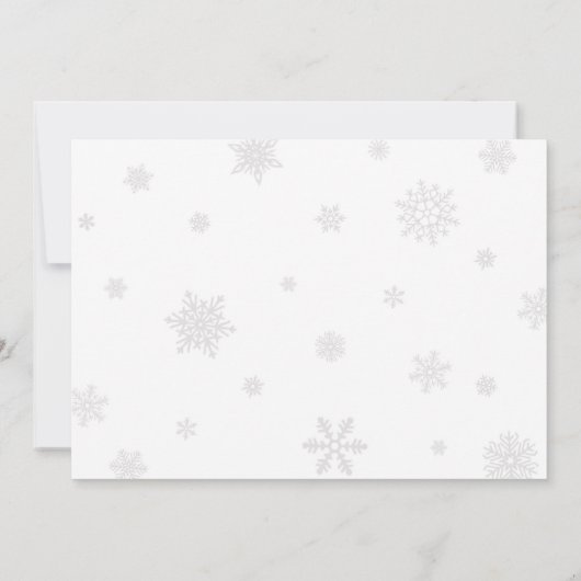 Red Bow Traditional Tree Christmas Party Kaart (Achterkant)