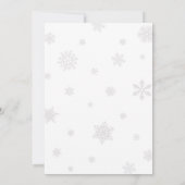 Red Bow Traditional Tree Christmas Party Kaart (Achterkant)