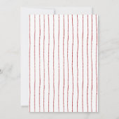 Red Bow Watercolor Merry Little Friendsmas Kaart (Achterkant)