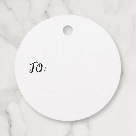 Red Bow Waterverf Kerstmis Holly Wreath Bedankjes Labels (Achterkant)