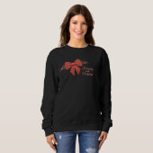 Red Bow with Roses "Beauty with Purpose" Sweatshir Trui (Voorkant volledig)