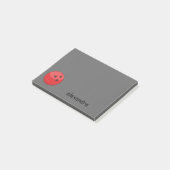 Red Bowling Ball personaliseren Post-it® Notes (Schuin)