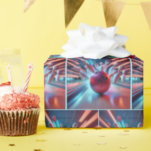 Red Bowling Ball Strike Cadeaupapier