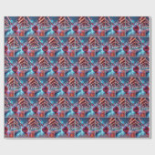 Red Bowling Ball Strike Cadeaupapier (Vlak)