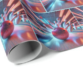 Red Bowling Ball Strike Cadeaupapier (Rol Hoek)