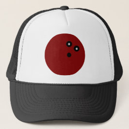 Red Bowling ball Trucker Pet