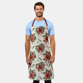 Red Bows and Holly Leaves Schort (Gedragen)