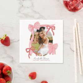 Red Bows Photo Graduation Servet