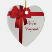 Red Bows Winter We zijn erbij betrokken Keramisch Ornament (Rechts)
