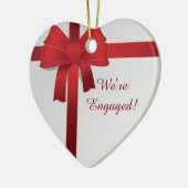 Red Bows Winter We zijn erbij betrokken Keramisch Ornament (Links)