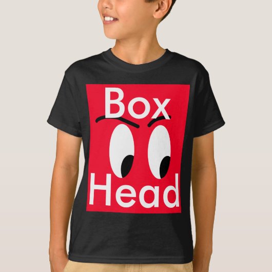 Red Box Head Character Comic Funny Cricket Diane T-shirt (Voorkant)