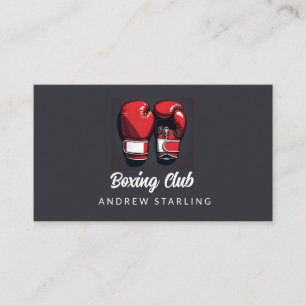 Red Boxing Club eenvoudig en gedurfd Visitekaartje