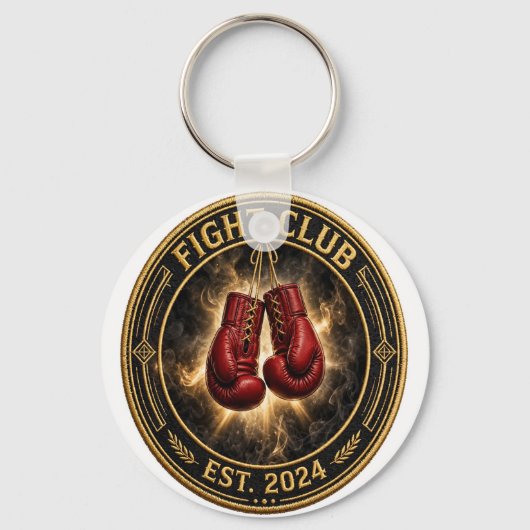 Red Boxing Gloves Fight Keychain (Voorkant)
