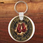 Red Boxing Gloves Fight Keychain (Achterkant)