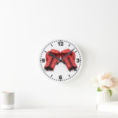 Red Boxing Gloves Wall Clock, Boxing Clock Face Ronde Klok (Huis)