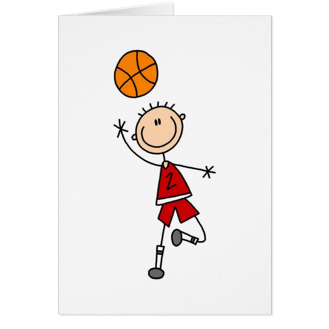 Red Boy Basketball Player t-shirts en Gifts (Voorkant)