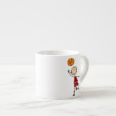 Red Boy Basketball Player t-shirts en Gifts Espresso Kop (Voorkant rechts)