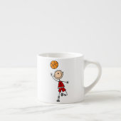 Red Boy Basketball Player t-shirts en Gifts Espresso Kop (Rechts)